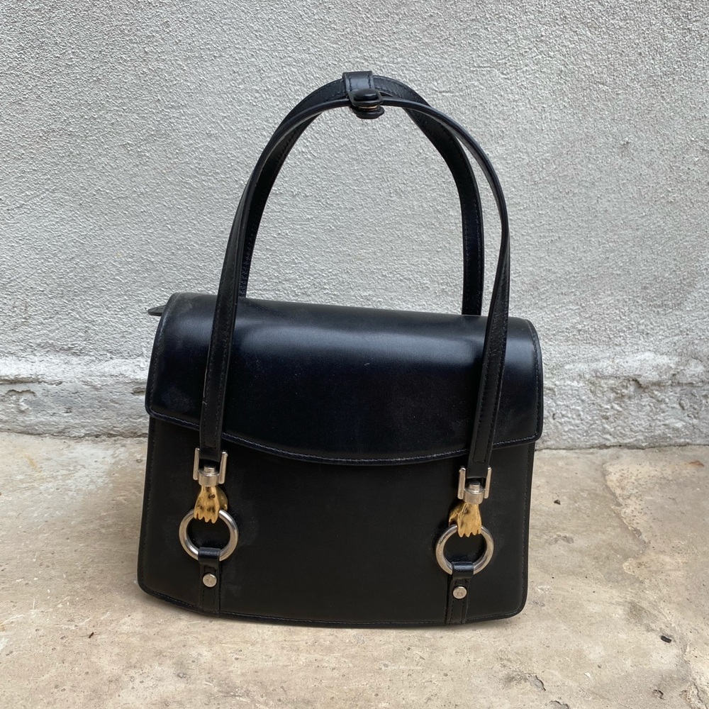 Lanvin Mini Tote bag black crossbody Vintage